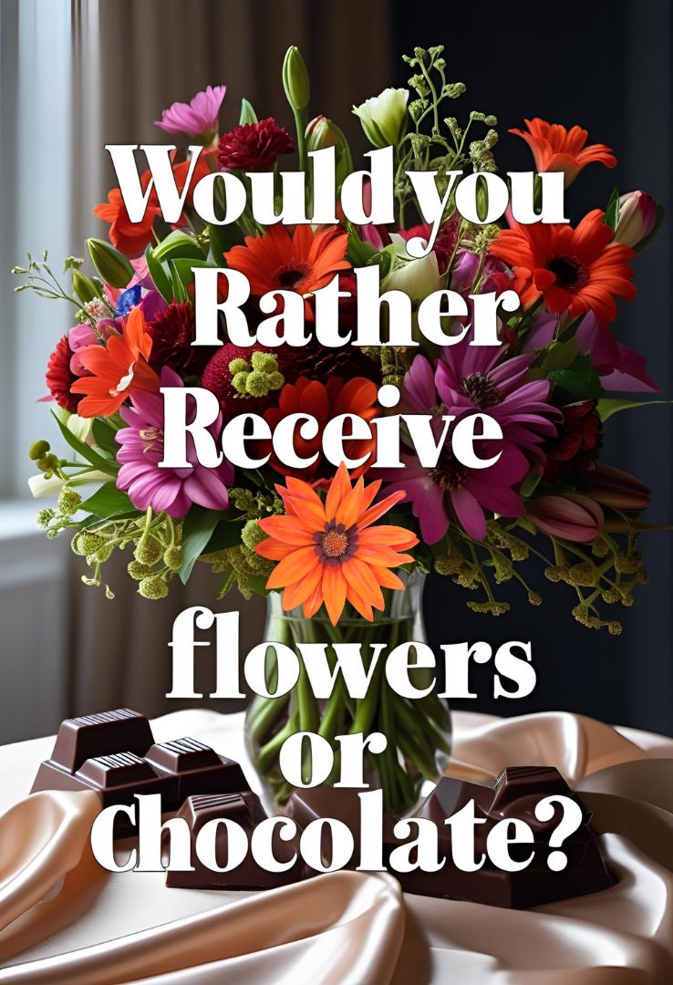 Would you rather receive flowers or chocolate