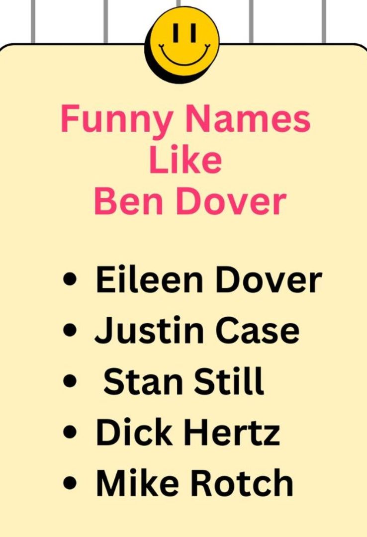 Fake Names Like Ben Dover